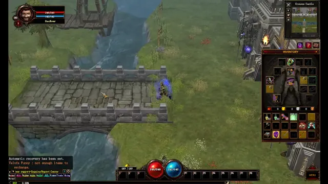 A stone bridge over a river