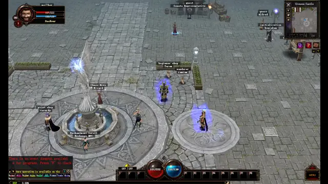 The fountain plaza